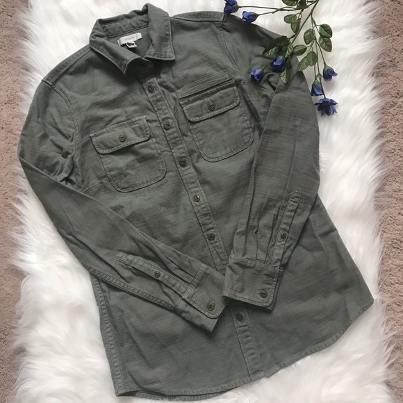J. Crew Tops - 3 FOR $10! J. Crew Olive Green Button Down Shirt